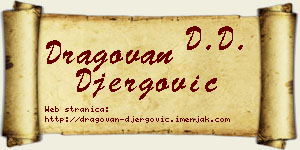 Dragovan Đergović vizit kartica